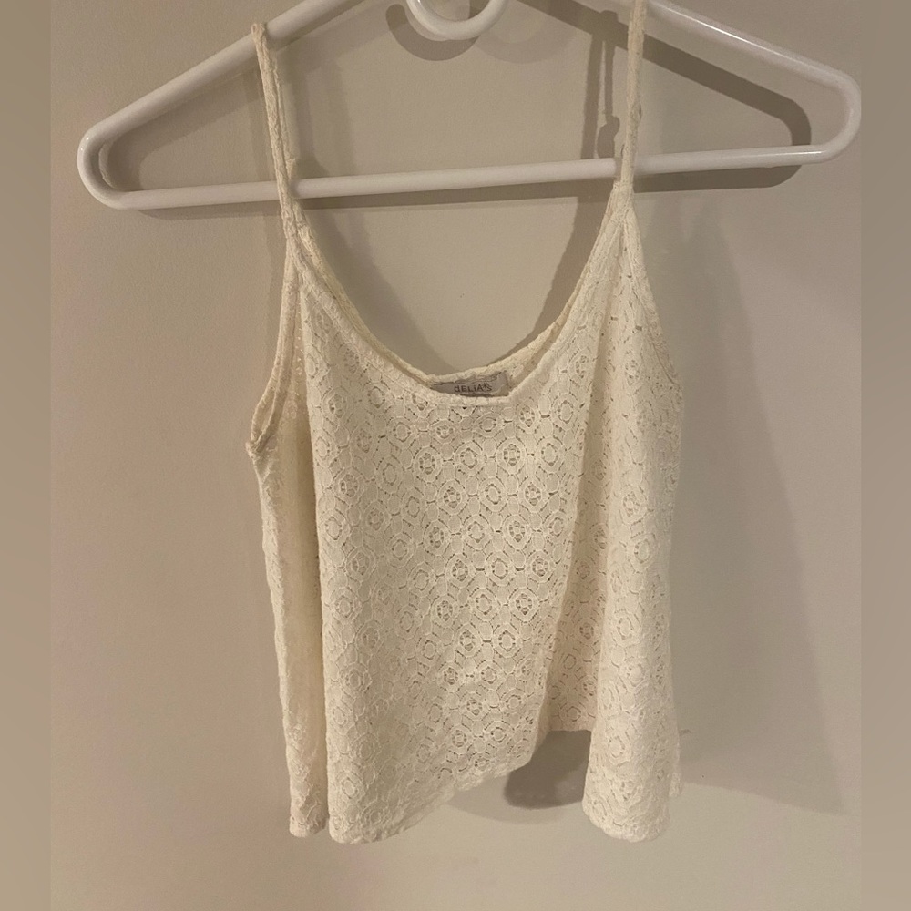 Delia womens light white cover up/top.
